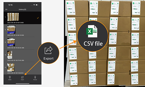 screenshot of Dynamsoft Batch Barcode Scan